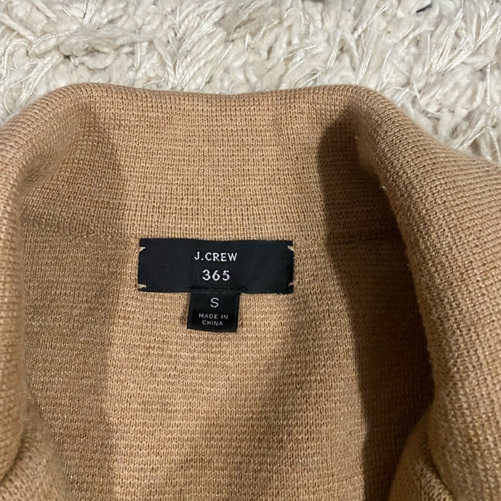J.Crew 365 Sophia Camel Color Merino Wool Sweater Blazer - Picture 9 of 10